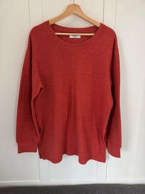 NEW Lg Smash+Tess S+T Tunic Sweater, Rust, Burnt Orange Slit Side Tunic, Top